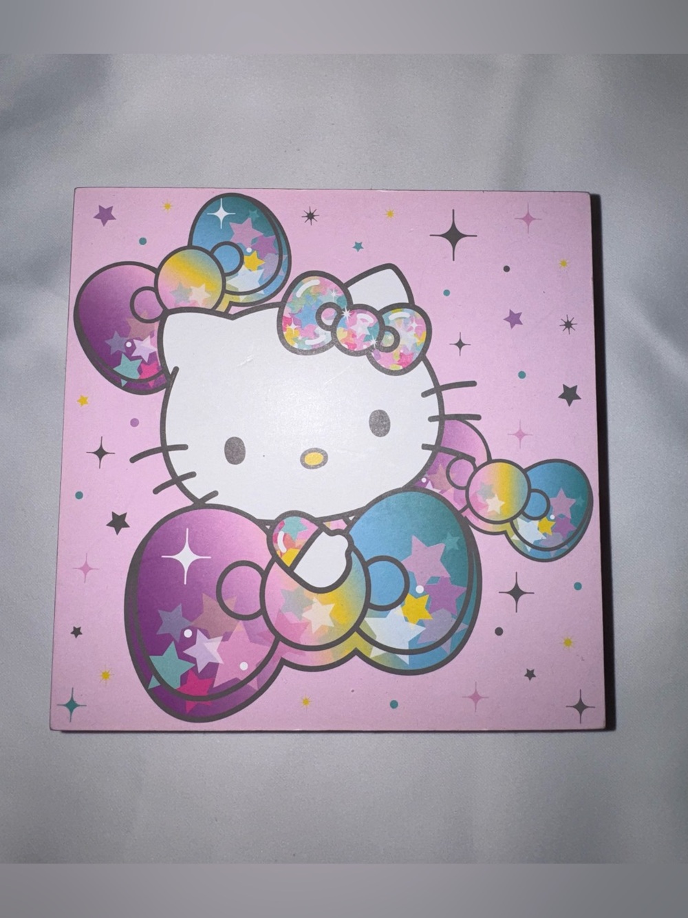 Sanrio Hello Kitty Pink Wooden Picture Colorful Bow Design
